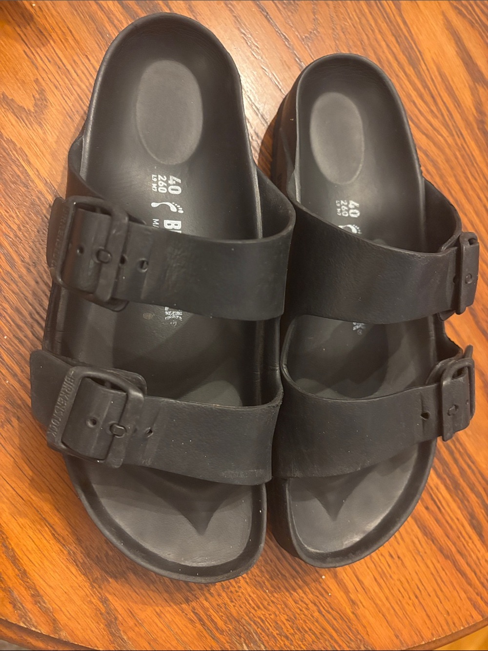 Birkenstock Black Women's Two-Strap EVA Sandals